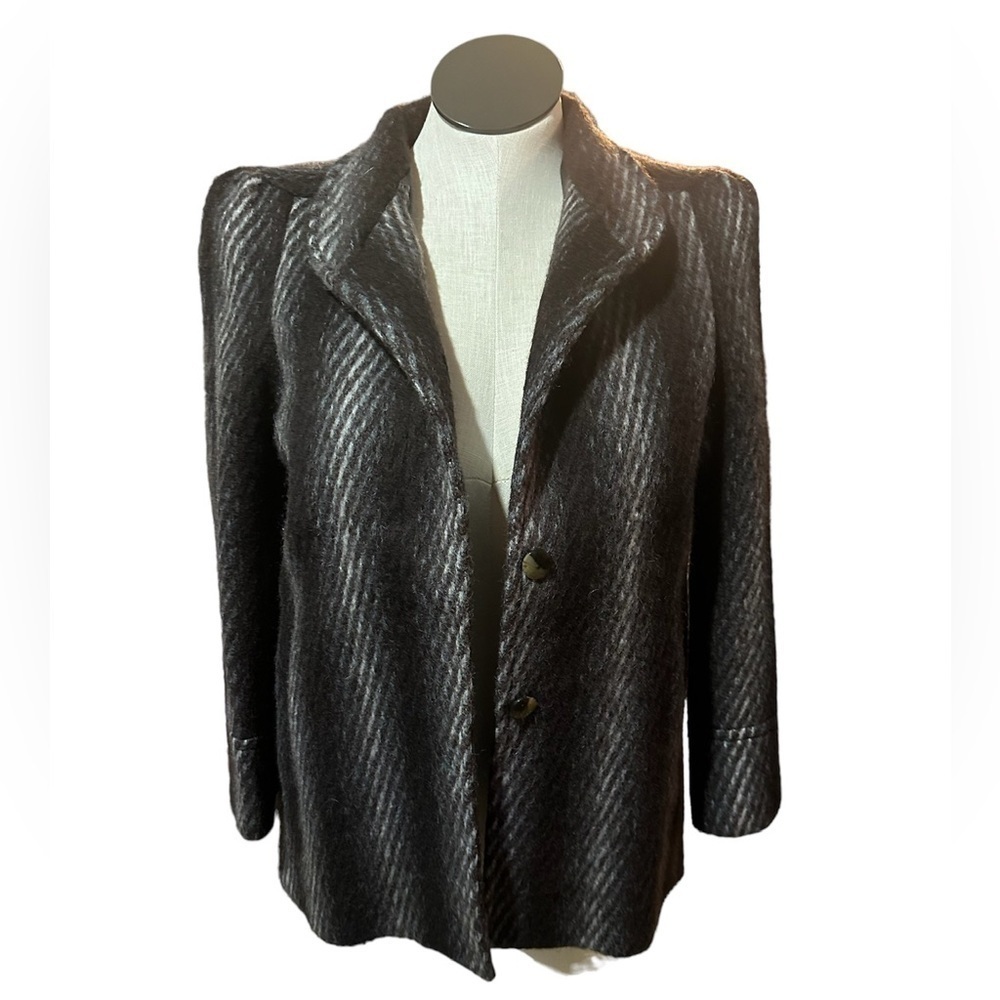 shanghai aihua clothes jacket women’s size medium vintage stylish brown/black